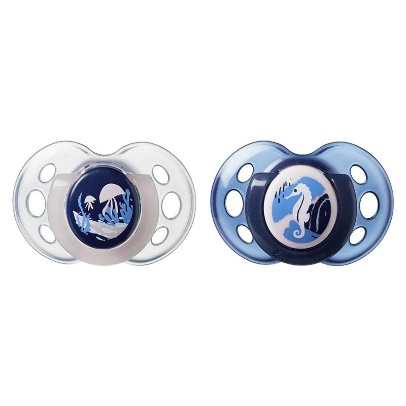 BIBS Dummy Night Glow 2 pack Dummies & Accessories Bibs